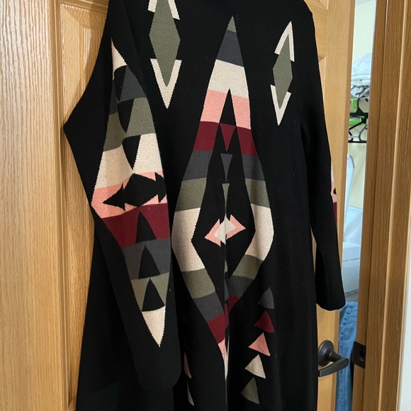 Ariat Hudson Aztec long sweater cardigan - Picture 6 of 7